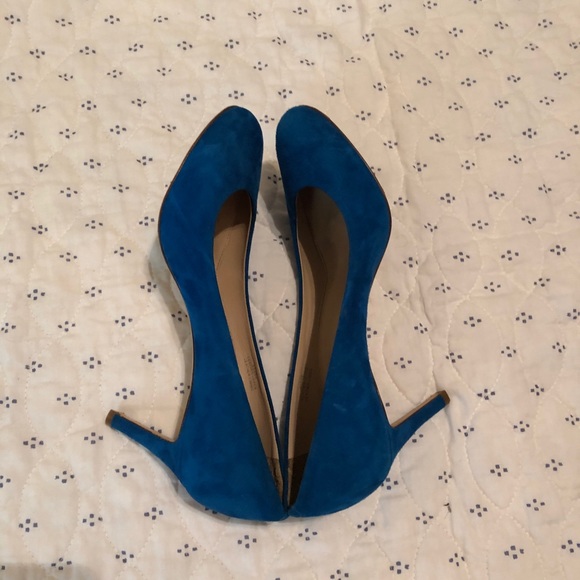 J. Crew Shoes - J Crew Cobalt Heels!